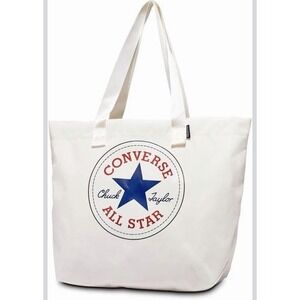 New Converse Canvas Tote Bag - white (egret/converse blue) 10023817–A01